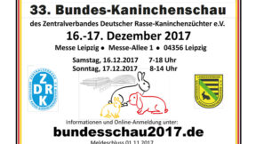 33. Bundes-Kaninchenschau 2017 in Leipzig