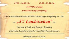 57. Landesverbandsschau Rheinland-Nassau 2024 in Ochtendung