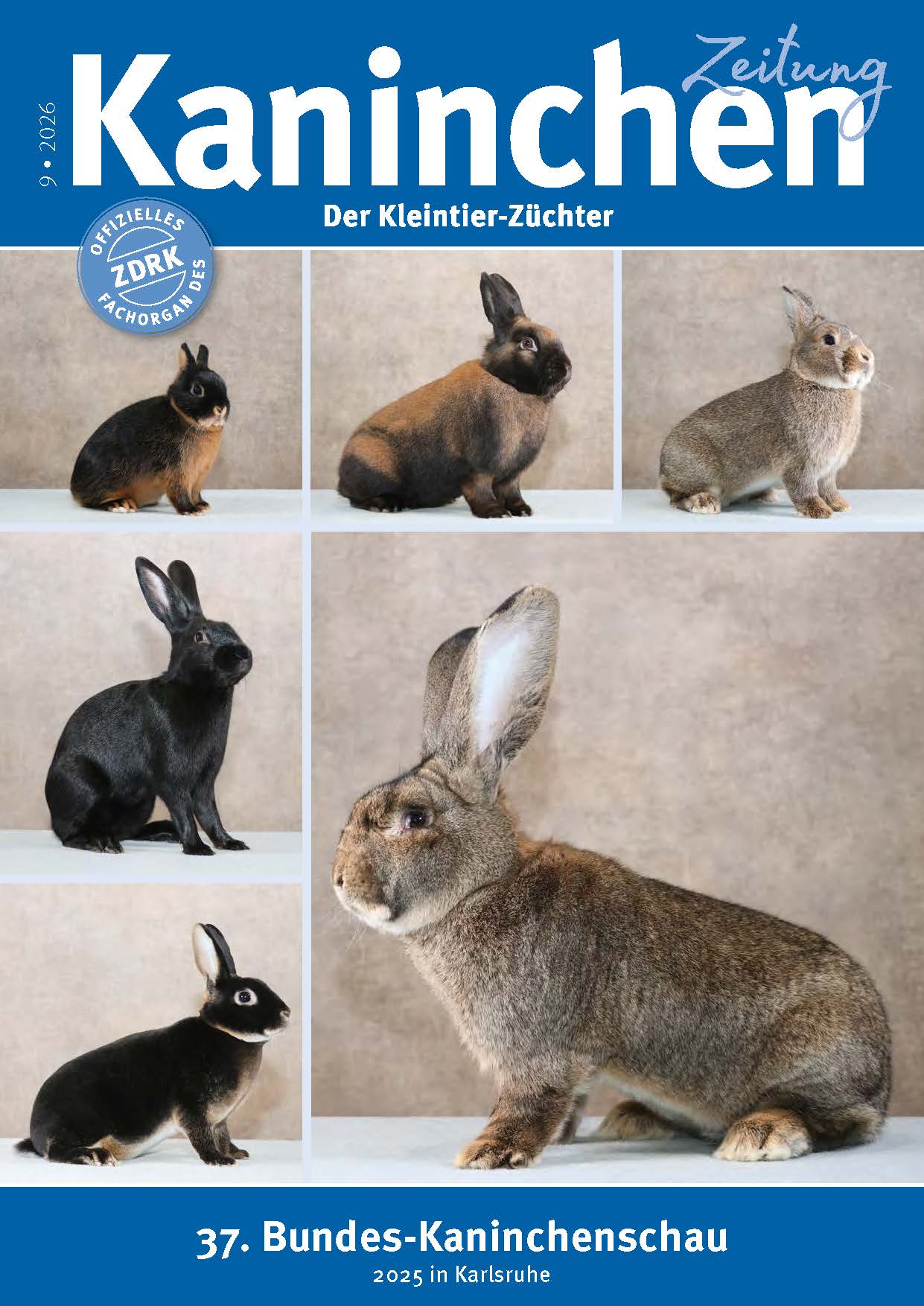 Titelseite KaninchenZeitung 9/2026