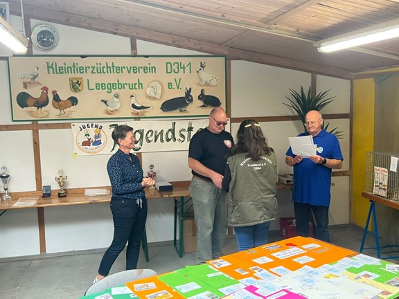 25. LV-Jugend-Jungtierschau und dem LV-Züchtertag im September 2026 in Leegebruch