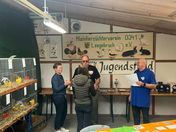 25. LV-Jugend-Jungtierschau und dem LV-Züchtertag im September 2026 in Leegebruch