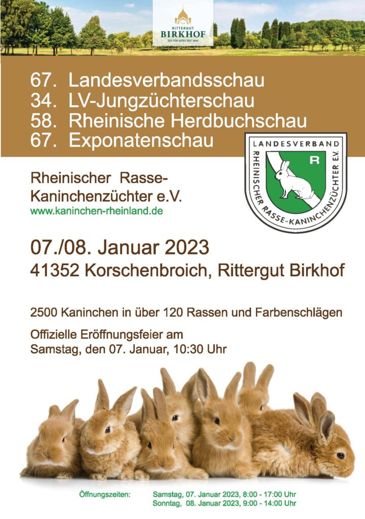 LV-Schau Rheinland 2023, Plakat