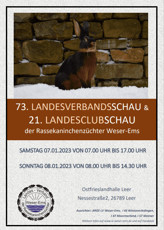 LV-Schau Weser-Ems 2023, Plakat