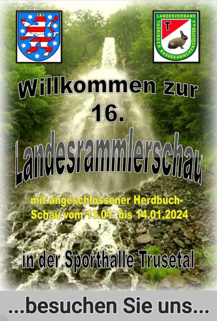 16. LV-Rammlerschau und 12. LV-Herdbuchschau Thüringen 2024 in Trusetal, Plakat